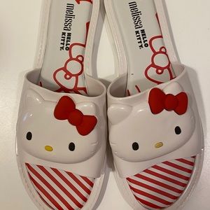 Melissa Hello kitty slide white